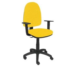 Modèle 04CPBALI100B10 Chaise de bureau ergonomique avec mécanisme de contact permanent et réglable en hauteur Assise et dossier Jaune