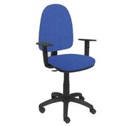 Modèle 04CPBALI200B10 Chaise de bureau ergonomique avec mécanisme de contact permanent et réglable en hauteur Assise et dossier Bleu