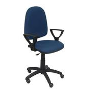 Modèle 04cpbali200bgolfrp Chaise De Bureau Ergonomique Avec Mécanisme De Contact Permanent, Réglable En Hauteur Et Roues De Parquet Bleu