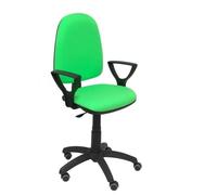 Modèle 04cpbali22bgolfrp Chaise De Bureau Ergonomique Avec Mécanisme De Contact Permanent, Réglable En Hauteur Et Roues De Parquet Vert