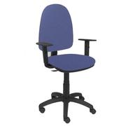 Modèle 04CPBALI261B10 Chaise de bureau ergonomique avec mécanisme de contact permanent et réglable en hauteur Assise et dossier Bleu