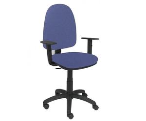 Modèle 04CPBALI261B10 Chaise de bureau ergonomique avec mécanisme de contact permanent et réglable en hauteur Assise et dossier Bleu