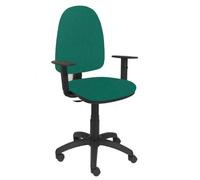 Modèle 04CPBALI456B10 Chaise de bureau ergonomique avec mécanisme de contact permanent et réglable en hauteur Assise et dossier Vert