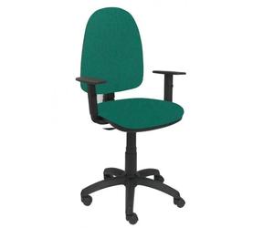Modèle 04CPBALI456B10 Chaise de bureau ergonomique avec mécanisme de contact permanent et réglable en hauteur Assise et dossier Vert