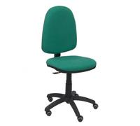 Modèle 04CPBALI456RP Chaise de bureau ergonomique avec mécanisme de contact permanent, réglable en hauteur et roues de parquet Vert