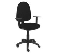 Modèle 04CPBALI840B10 Chaise de bureau ergonomique avec mécanisme de contact permanent et réglable en hauteur Assise et dossier Noir
