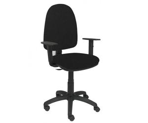 Modèle 04CPBALI840B10 Chaise de bureau ergonomique avec mécanisme de contact permanent et réglable en hauteur Assise et dossier Noir