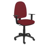 Modèle 04CPBALI933B10 Chaise de bureau ergonomique avec mécanisme de contact permanent et réglable en hauteur Assise et dossier Rouge