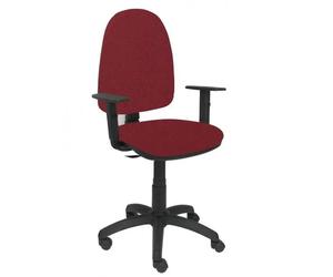 Modèle 04CPBALI933B10 Chaise de bureau ergonomique avec mécanisme de contact permanent et réglable en hauteur Assise et dossier Rouge