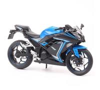 Modèle 1:12 pour Kawasaki Ninja250R 2013 Modèle De Moto Simulation Voiture Jouet en Alliage(Turquesa)