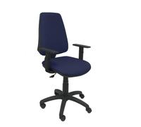 Chaise de bureau ELCHE - accoudoirs réglables - Bleu foncé