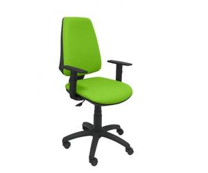 Modèle 14CPBALI22B10 CP Chaise de bureau ergonomique avec contact permanent et réglable en hauteur Assise et dossier rembourrés en Vert