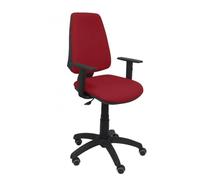 Modèle 14cpbali933b10rp Cp Chaise De Bureau Ergonomique Avec Contact Permanent, Réglable En Hauteur Et Roues De Parquet Assise Et Rouge