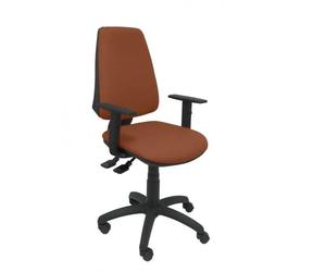 Modèle 14SBALI363B10 CP Chaise de bureau ergonomique avec mécanisme synchrone et réglable en hauteur Assise et dossier rembourrés Marron