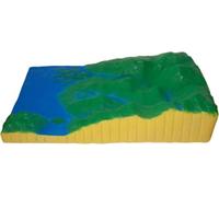 Modèle 3D de tectonique des plaques et de morphologie de surface, modèle de démonstration de sédimentation de structure de couche géologique, matériel pédagogique de géographie