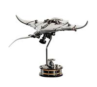 Modèle 3D en métal dynamique Steampunk Devilfish - Modèle de puzzle mécanique avec lumières LED pour collectionneur de bureau - Cadeau d'art et d'ingénierie