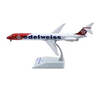 Modèle À Échelle 1 200 pour Edelweiss Mcdonnell Douglas MD-83 Airlines, Avion en Alliage Moulé sous Pression, Jouets d'avion Playkits