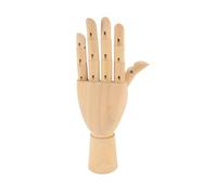 Modèle à main en bois schima bois articulé mannequin à main gauche pour esquisser des artistes étudiants en médecine DÉCOR DE DÉCORS À L'AIDE