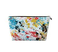 Modèle Abstrait d'éclaboussures d'encre, Trousse de Maquillage Trousse à cosmétiques Trousse de Toilette de Voyage Portable Pochette de Toilette