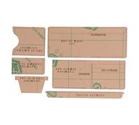 Modèle acrylique bricolage modèle de portefeuille outils d'artisanat faits à la main pochoir transparent pour sac de carte en cuir faisant du matériel de qualité supérieure