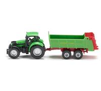 MODÈLE AGRICOLE SIKU TRACTEUR DEUTZ C/REMORQUE MODÉLISME ÉCHELLE 1/87