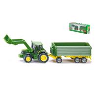 MODÈLE AGRICOLE STATIQUE SIKU TRACTEUR JOHN DEERE C/REMORQUE 1:87