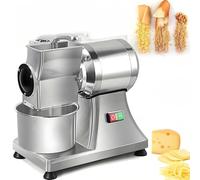 Modèle amélioré : Râpe à fromage électrique 900 W et machine à chapelure commerciale, broyeur rotatif électrique 60 kg/h avec récipient pour piment, cacahuètes, parmesan (ne fait pas de julienne)