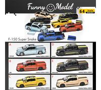 Modèle amusant 1:64 F150 Super Snake, voiture miniature en métal noir