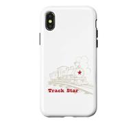 Modèle Amusant de Train - Étoile de Piste de Jeu de Mots Coque pour iPhone X/XS