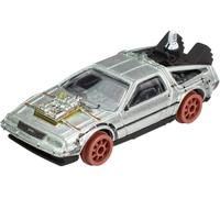 Modèle Auto Delorean Time Machine 3 Retour Futur Roues Rails 1/64 Hot Wheels