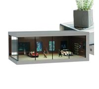 Modèle Auto -View Case - Dustproof LED Display Cabinet - Organisateur de rangement empilable, vitrine peu encombrante avec lumière pour la collecte, protection