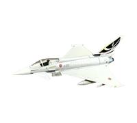 Modèle Avion de Chasse EF2000 Moulé sous Pression Échelle 1/100 - Réplique Détaillée en Alliage 16x11cm pour Collection Décoration Maison Bureau