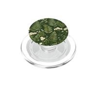 Modèle botanique de forêt de Fleurs Sauvages de fougère et PopSockets PopGrip pour MagSafe