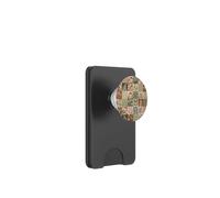 Modèle botanique de Patchwork de Champignons des Bois PopSockets PopWallet pour MagSafe