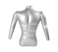 Modèle Buste Masculin Inflatable pour Bijoux pour écharpe Modèle | Usage pour polyvalent, expose colliers écharpes tops, pour parfait retail, léger, transportable partout
