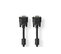Modèle : Câble VGA VGA Mâle VGA Mâle Plaqué nickel Résolution maximale: 1280x768 2.00 m Rond ABS Noir Label