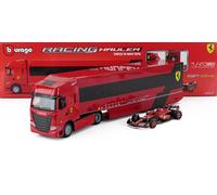 BBurago Camion transporteur Iveco S-Way 570 avec Formule 1 Ferrari SF-24 1/43 Set 3+ ans