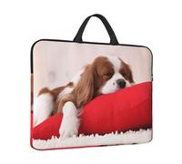 Modèle Cavalier King Charles Spaniel,Housse pour Ordinateur Portable 14 Pouces, Sacoche pour Ordinateur Portable, Mallette avec poignée