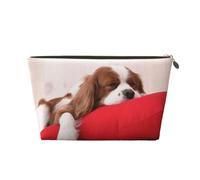 Modèle Cavalier King Charles Spaniel, Trousse de Maquillage Trousse à cosmétiques Trousse de Toilette de Voyage Portable Pochette de Toilette
