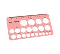 Modèle Cercle, Règle Mamelon, Règle Mesure des Mamelons des Mères avec Ruban Souple 1,5M Outil Mesure Bride Sein en Silicone Flexible pour Mamelons, Outil Dimensionnement Tire-lait (Rose)