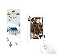 modèle club j jouer aux cartes cadeau de noël maison tapis de souris