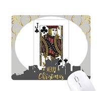 modèle club j jouer aux cartes la nuit de noël, tapis de souris en caoutchouc