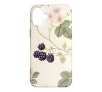 Modèle Cottagecore de Fleur Rose de mûre et de ronce Coque pour iPhone 16 Plus