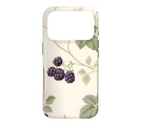 Modèle Cottagecore de Fleur Rose de mûre et de ronce Coque pour iPhone 17 Pro