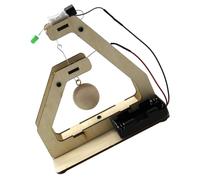 Modèle D’Alarme Séisme Scientifique à Détection Vibratoire pour | Soudure, Sensibilité Réglable, en Bois Beige, pour Laboratoire et Expérience en Classe