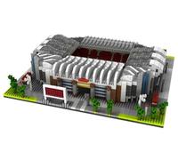 Modèle D’Architecture À Construire Avec Des Mini-Blocs, Design Réaliste De Terrain De Football. Collection Des Stades D’Élite Du Monde. Stade De Football À Trafford, Manchester, Angleterre.