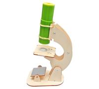 Modèle d ' Assemblage de Microscope, 1pcs | Ensemble de structures d ' apprentissage scientifique en bois pour les activités en classe, les cours à domicile