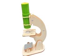 Modèle d ' Assemblage de Microscope en Bois pour Les, 1pcs | Ensemble de structures scientifiques pratiques pour les projets de démonstration en t de cours à domicile
