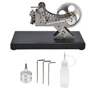 Modèle d’Engin à Vide Classique, Jouet d’Engin à Combustion Externe en Aluminium, kit de démonstration éducatif en Sciences avec Flacon d’éthanol et Outils pour l’Apprentissage en
