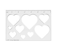 Modèle d ' incrustation de triangle ou de cœur Pochoir de routeur en acrylique transparent pour un travail précis du travail du bois Kits d ' incrustation de travail du bois de fournitures de bureau à